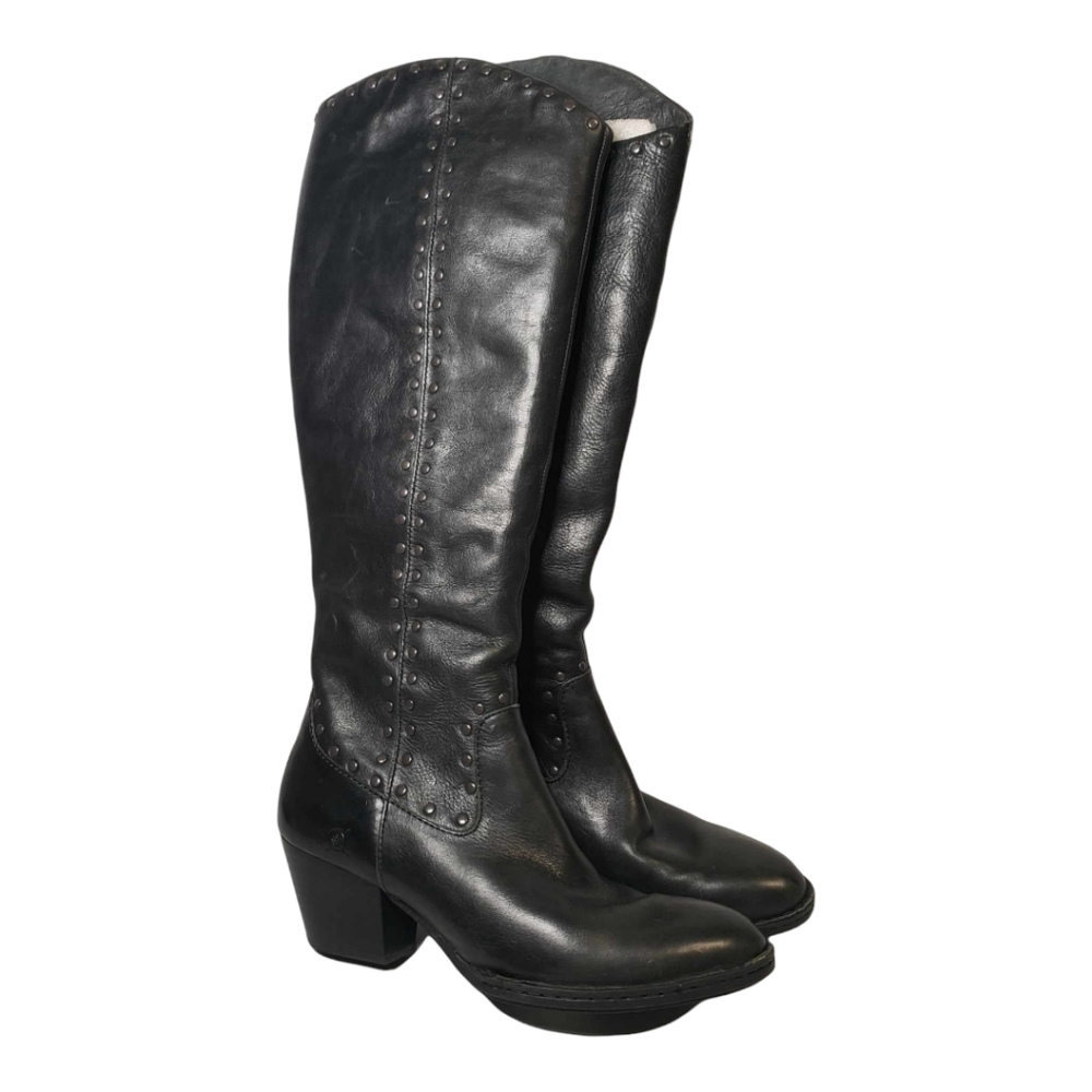 NEW Born Black Leather Boot SZ US 10 - Picture 2 of 16
